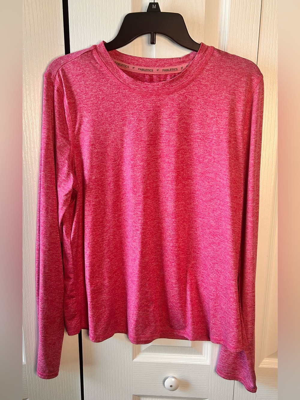 Fabletics Women’s XL Core Long-Sleeve Underscrub Wine Heather Long Sleeve Top